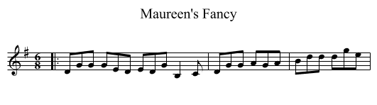 Maureen's Fancy - staff notation