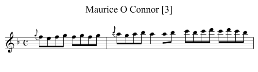 Maurice O Connor [3] - staff notation