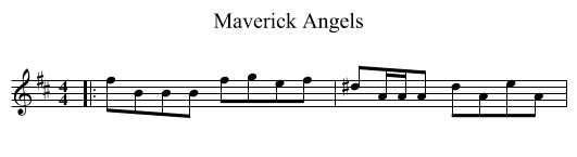 Maverick Angels - staff notation