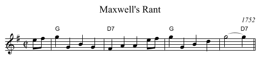 Maxwell's Rant - staff notation