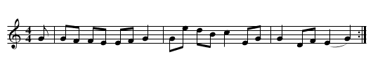 May song - Misses Hamley - staff notation