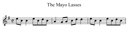 Mayo Lasses, The - staff notation