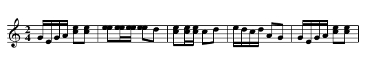 Maysville - staff notation