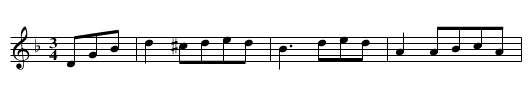 Mazurka a Rigal - staff notation