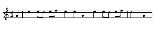 Mazurka de Gascogne - staff notation