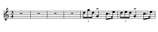 Mazurka in C Major, Op. 7, No. 5 - staff notation