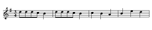 Mazurka - staff notation
