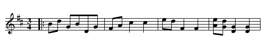 Mazurka - staff notation