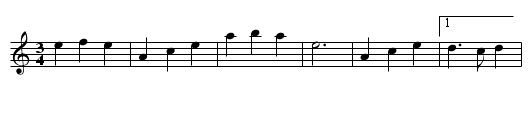 Mazurka-valse - Les Valcerves (M. Perrone) - staff notation