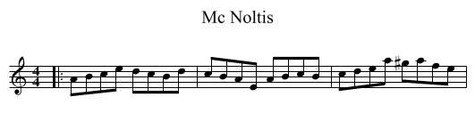 Mc Noltis - staff notation