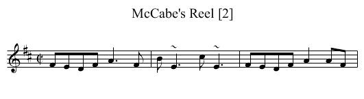 McCabe's Reel [2] - staff notation