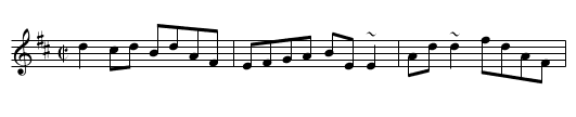 McCahill's Reel - staff notation