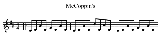 McCoppin's - staff notation