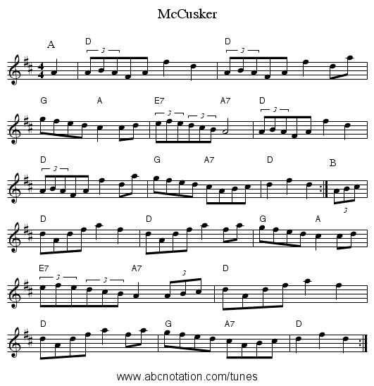 McCusker - staff notation