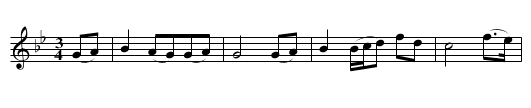 McDonogh’s Lamentation - staff notation
