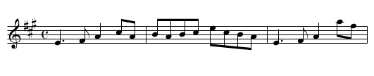 McFadden's Handsome Daughter - staff notation