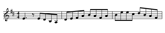 McGovern's Favourite - staff notation