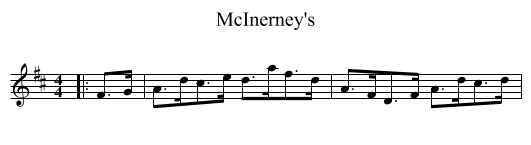 McInerney's - staff notation
