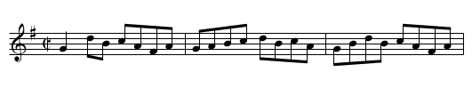 McKenna's #1 - staff notation
