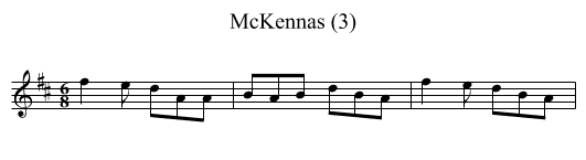 McKennas (3) - staff notation