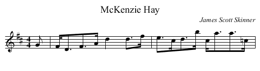 McKenzie Hay - staff notation