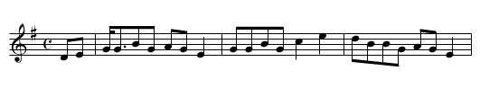 McNeales Fancy - staff notation