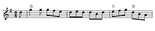 McQuillen's Irish Green - staff notation