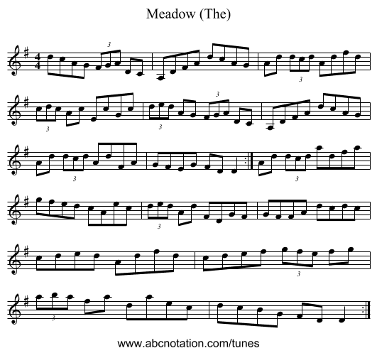 Meadow (The) - staff notation