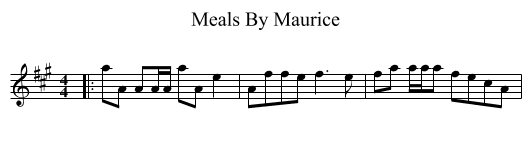 Meals By Maurice - staff notation
