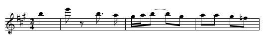 Mechoeteneste Majne - staff notation