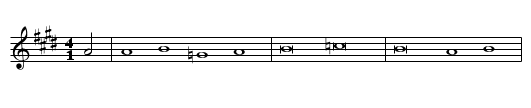 Media vita - staff notation