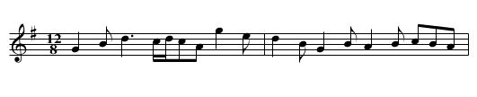 Meentogues Lad - staff notation