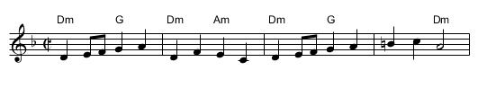 Meet Me In The Grotto - staff notation