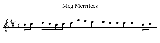 Meg Merrilees - staff notation