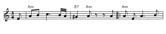 Meidans - staff notation