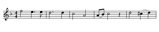 Mèl wefus [1] - staff notation