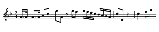Mellow Horn Sett Figure 6 - staff notation