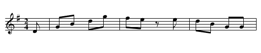 Melodeon Sett by M, Titus No. 5 - staff notation