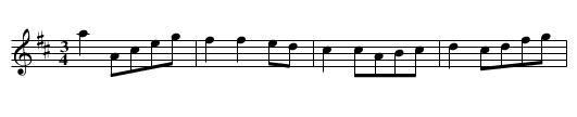Melodia instrumentalna - staff notation