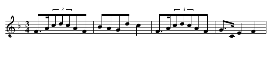 Melodia instrumentalna - staff notation
