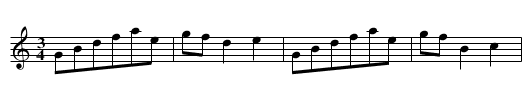 Melodia instrumentalna - staff notation