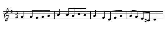 Melodia instrumentalna - staff notation