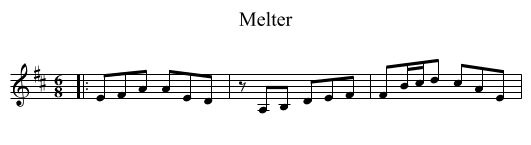 Melter - staff notation