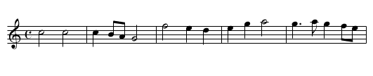 Melvil House - staff notation
