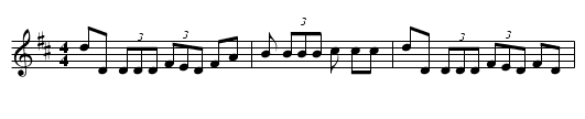 Memories of Kesh - staff notation