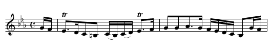 Memory of Departed Worth - staff notation