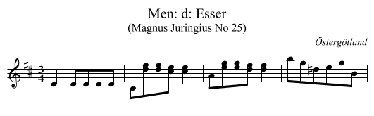 Men: d: Esser - staff notation