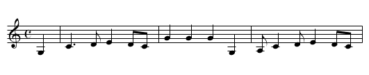 Men of Garvagh, The - staff notation