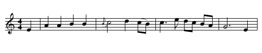 Mentra Gwen (Fiddler's Tunebook 1752) - staff notation