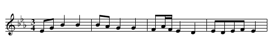 Menuet EHo.111 - staff notation